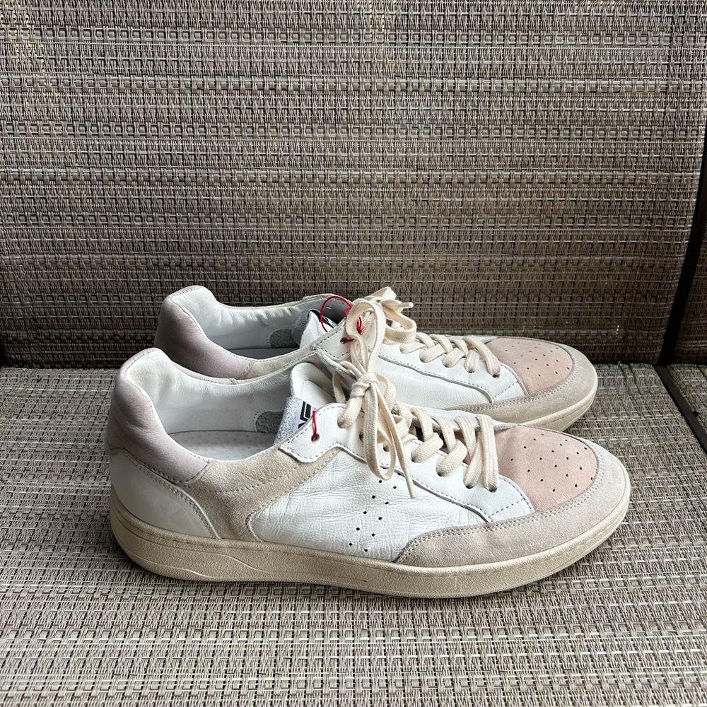 Women's White and Cream Sneakers